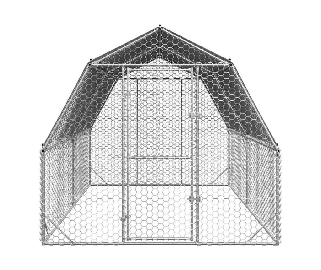 Пилешки бяг 2,5x4x2,25 m Поцинкована стомана - 3