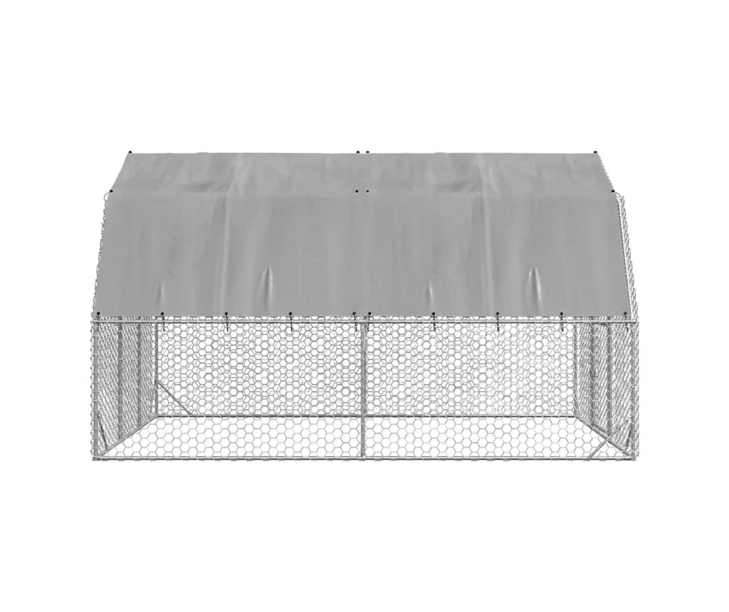 Пилешки бяг 2,5x4x2,25 m Поцинкована стомана - 4