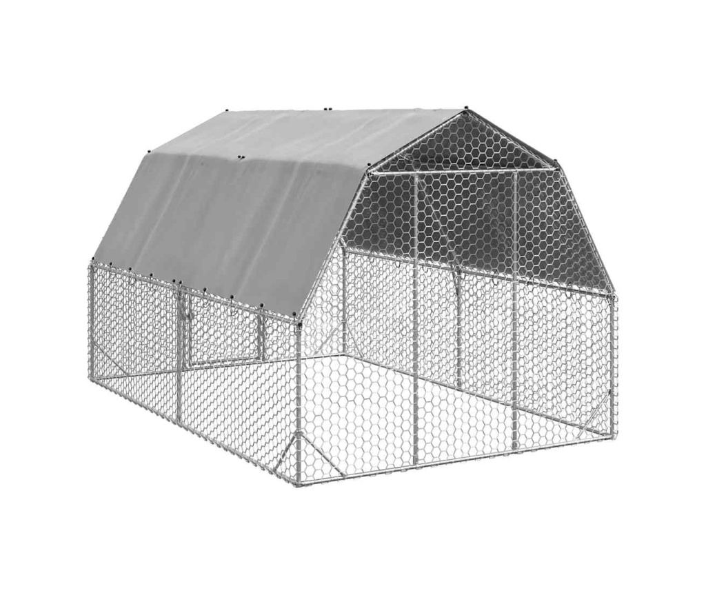 Пилешки бяг 2,5x4x2,25 m Поцинкована стомана - 5