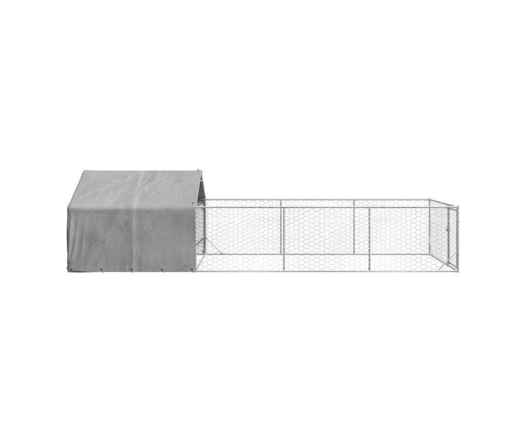 Открита кучешка колиба с бягаща пътека 7x2x1,5 m - 4