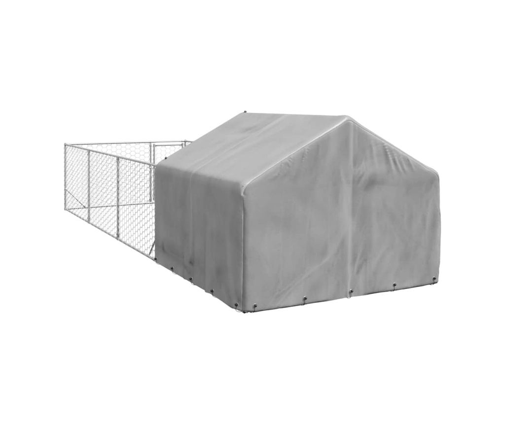 Открита кучешка колиба с бягаща пътека 7x2x1,5 m - 5