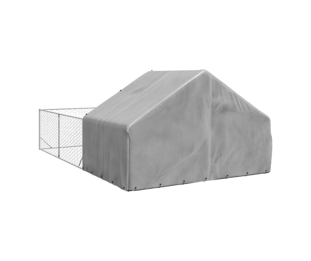 Открита кучешка колиба с бягаща пътека 6x3x1,9 m - 5