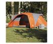 Семейна куполна палатка, 6-местна, сиво-оранжева, водоустойчива thumbnail 2