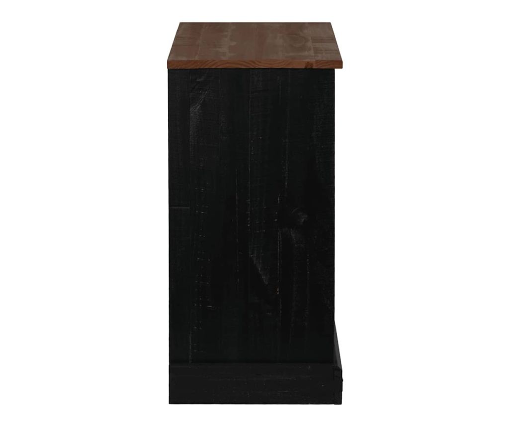 Шкаф HALDEN с плъзгаща се врата черен 80x40x80 cm - 5