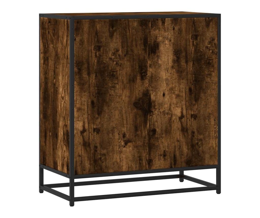 Шкаф опушен дъб 68x35x76 cm Изработена дървесина и метал - 6