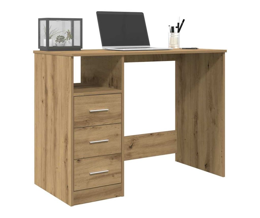 Бюрото Artisan Oak 102x50x76 cm Инженерна дървесина - 3