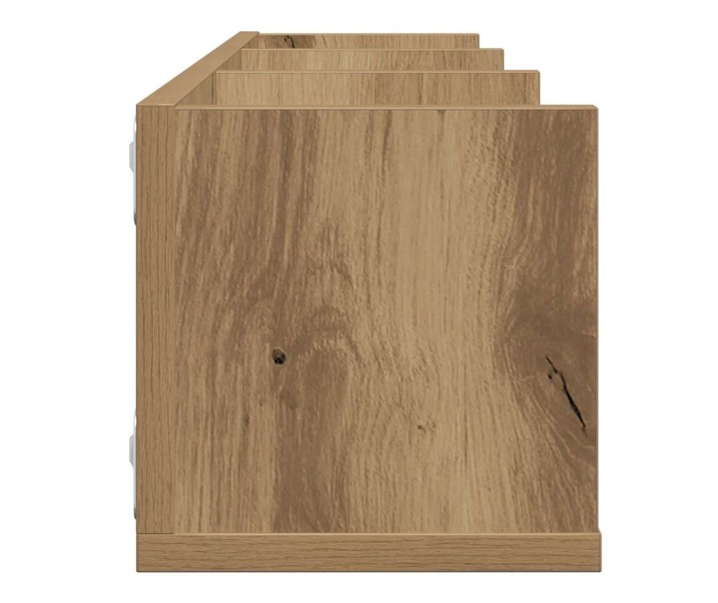 Стенен рафт за компактдискове Artisan Oak 75x18x18 cm - 5