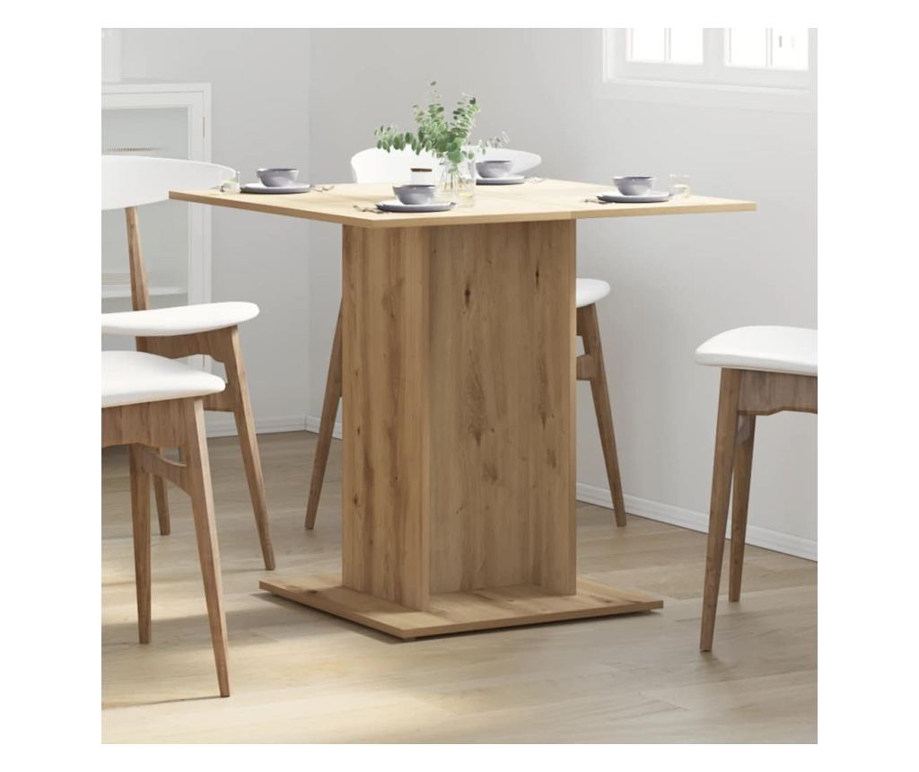 Трапезна маса Artisan Oak 80x80x75 cm Инженерна дървесина - 3