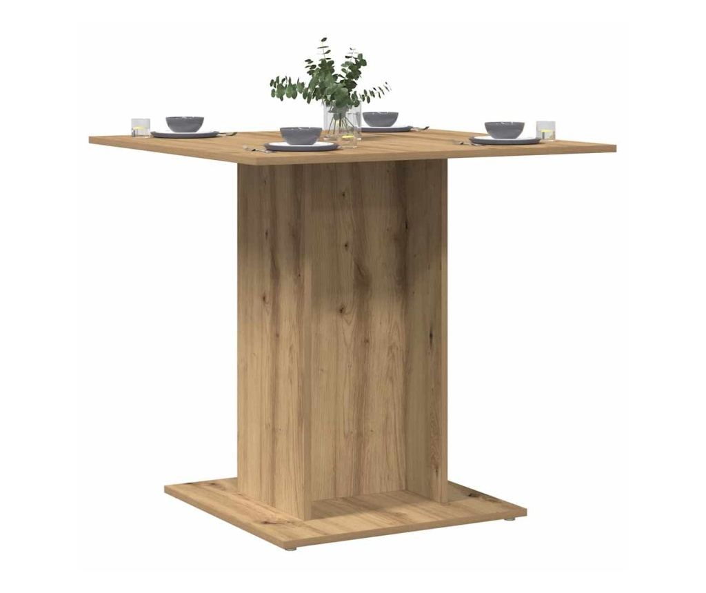 Трапезна маса Artisan Oak 80x80x75 cm Инженерна дървесина - 4