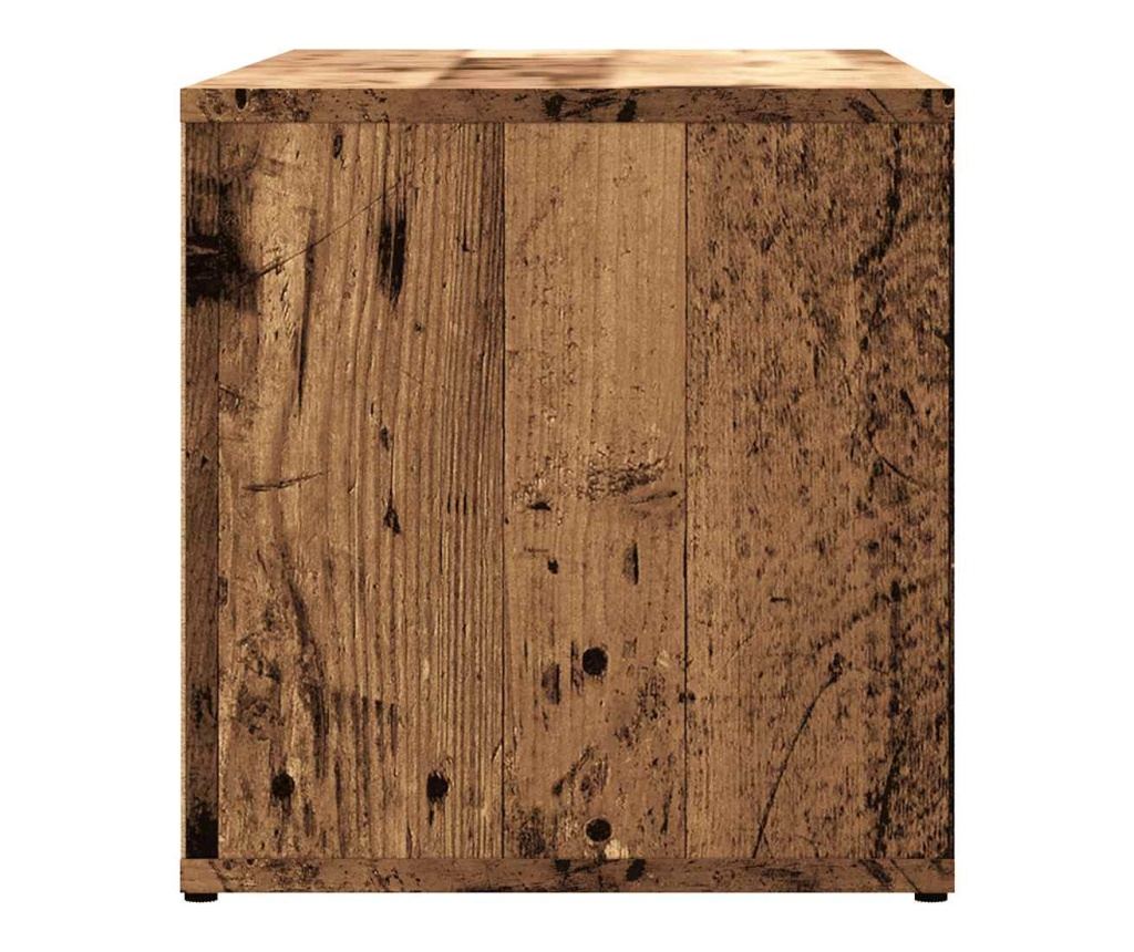 ТВ шкаф Старо дърво 80x34x35,5 cm Инженерна дървесина - 5