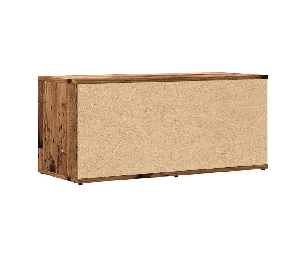 ТВ шкаф Старо дърво 80x34x35,5 cm Инженерна дървесина - 6