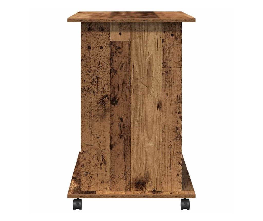 Компютърно бюро от старо дърво 80x50x75 cm Инженерна дървесина - 5