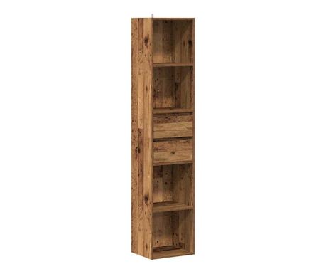 Ormar za knjige staro drvo 36x30x171 cm konstruirano drvo