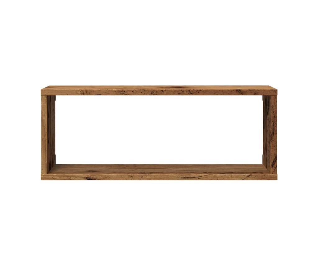Wall Cube Shelves 6 pcs Old Wood 60x15x23cm Инженерна дървесина - 5