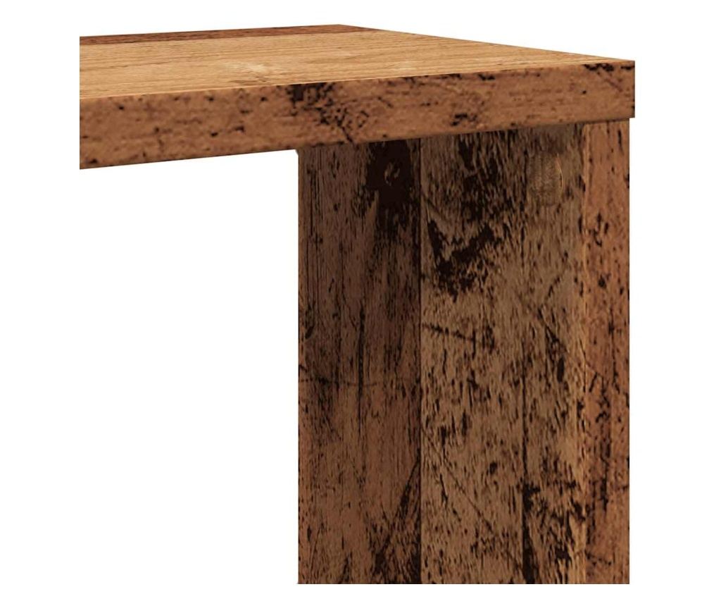 Wall Cube Shelves 6 pcs Old Wood 60x15x23cm Инженерна дървесина - 8
