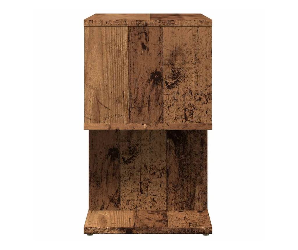 Нощно шкафче от старо дърво 50x30x51,5 cm Инженерна дървесина - 5
