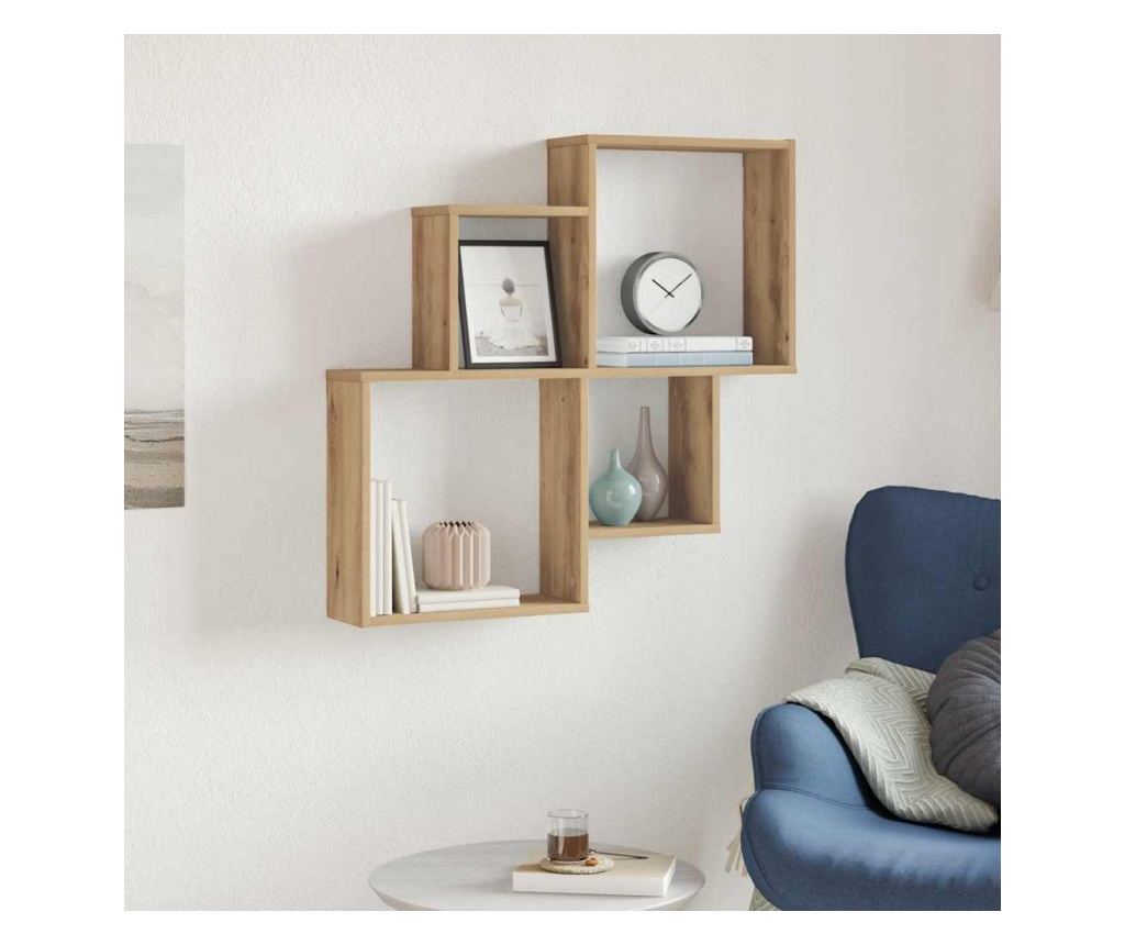 стенна етажерка Artisan Oak 80x15x78,5 cm инженерна дървесина - 3