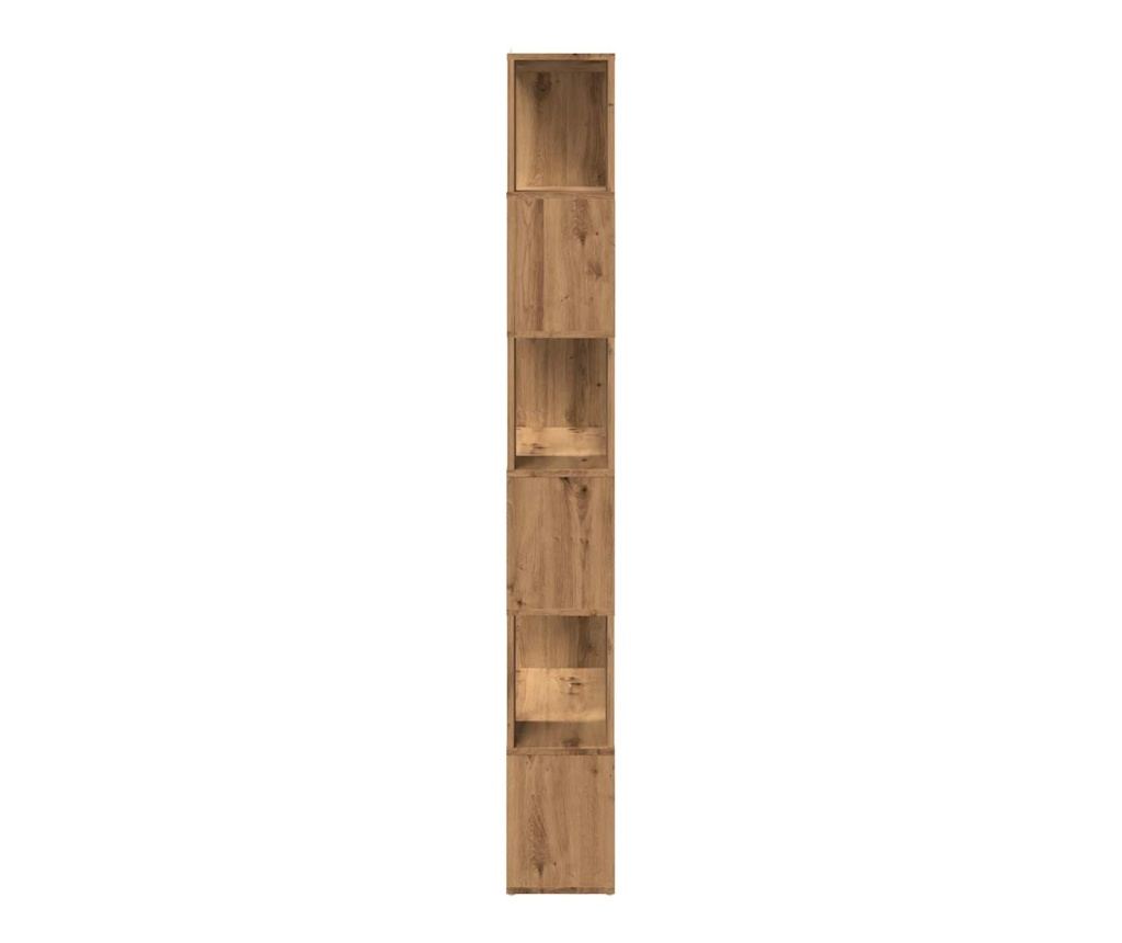 Шкаф за книги/разделител на стаи Artisan Oak 80x24x186 cm - 5