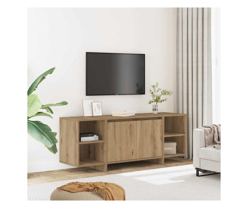 ТВ шкаф Artisan Oak 130x35x50 cm Инженерна дървесина - 2