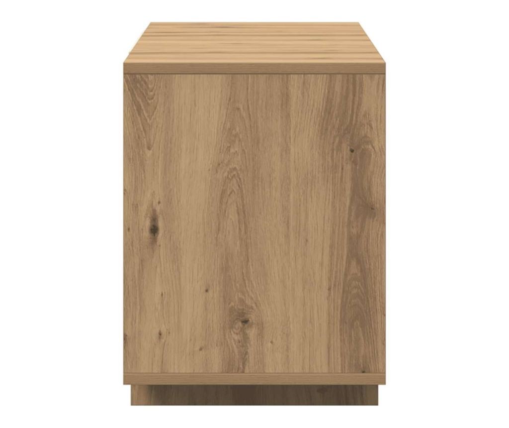 ТВ шкаф Artisan Oak 130x35x50 cm Инженерна дървесина - 6