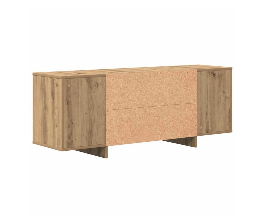 ТВ шкаф Artisan Oak 130x35x50 cm Инженерна дървесина - 7