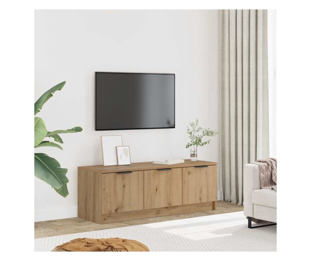 ТВ шкаф Artisan Oak 102x35x36,5 cm Инженерна дървесина - 2