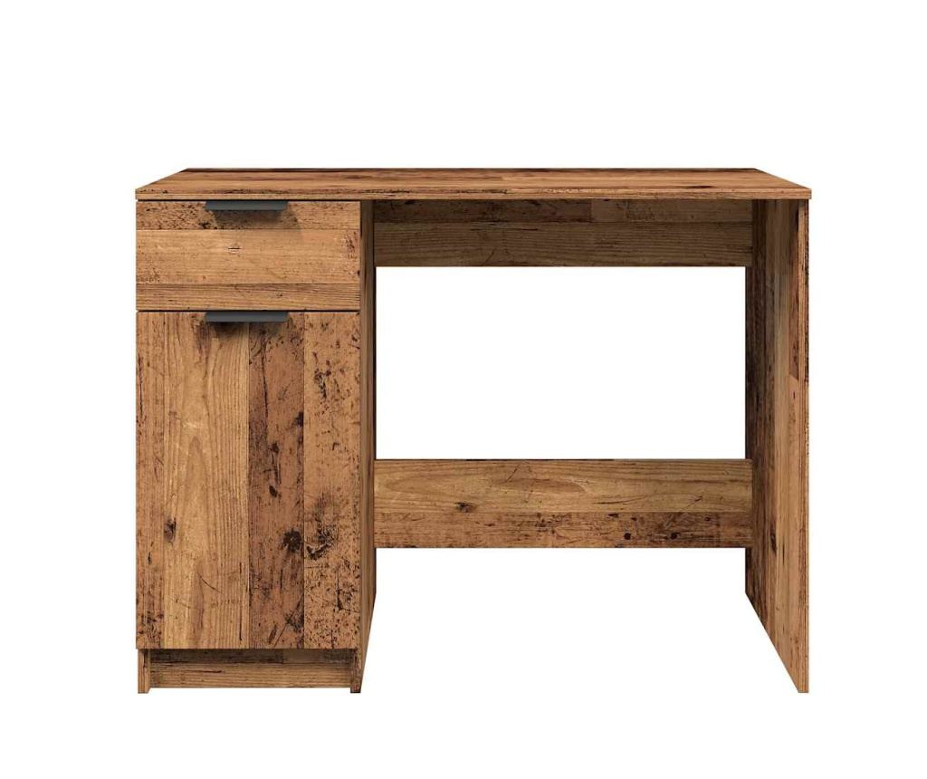Бюрото от старо дърво 100x50x75 cm Инженерна дървесина - 5