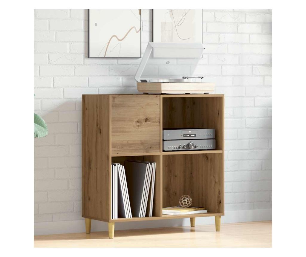 Шкаф за плочи Artisan Oak 84,5x38x89 cm Инженерна дървесина - 3