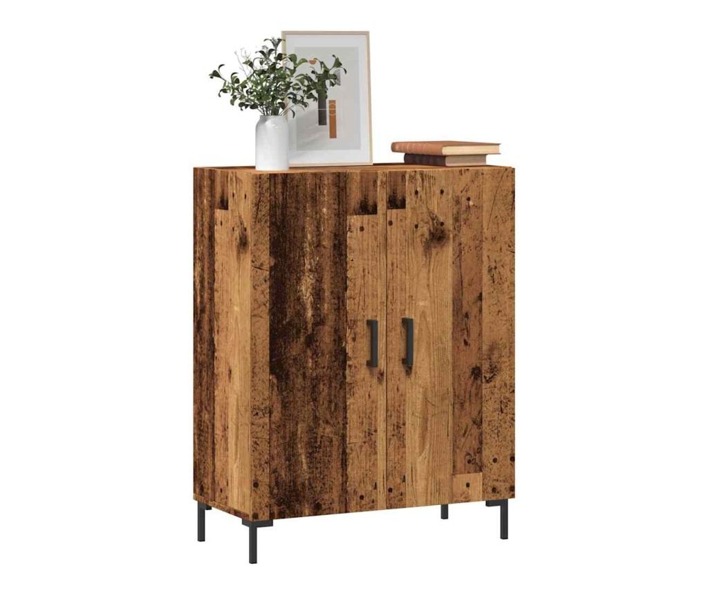 Шкаф за хранене Old Wood 69,5x34x90 cm Инженерна дървесина - 2