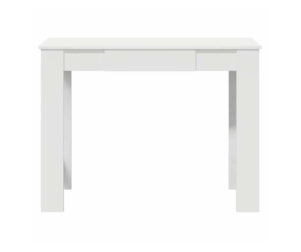 Бюрото в бяло 100x45x75 cm от иглолистно дърво - 4