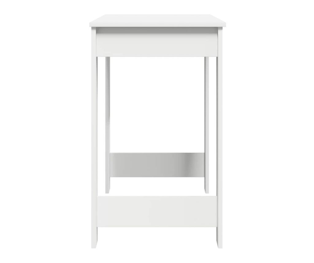 Бюрото в бяло 100x45x75 cm от иглолистно дърво - 6