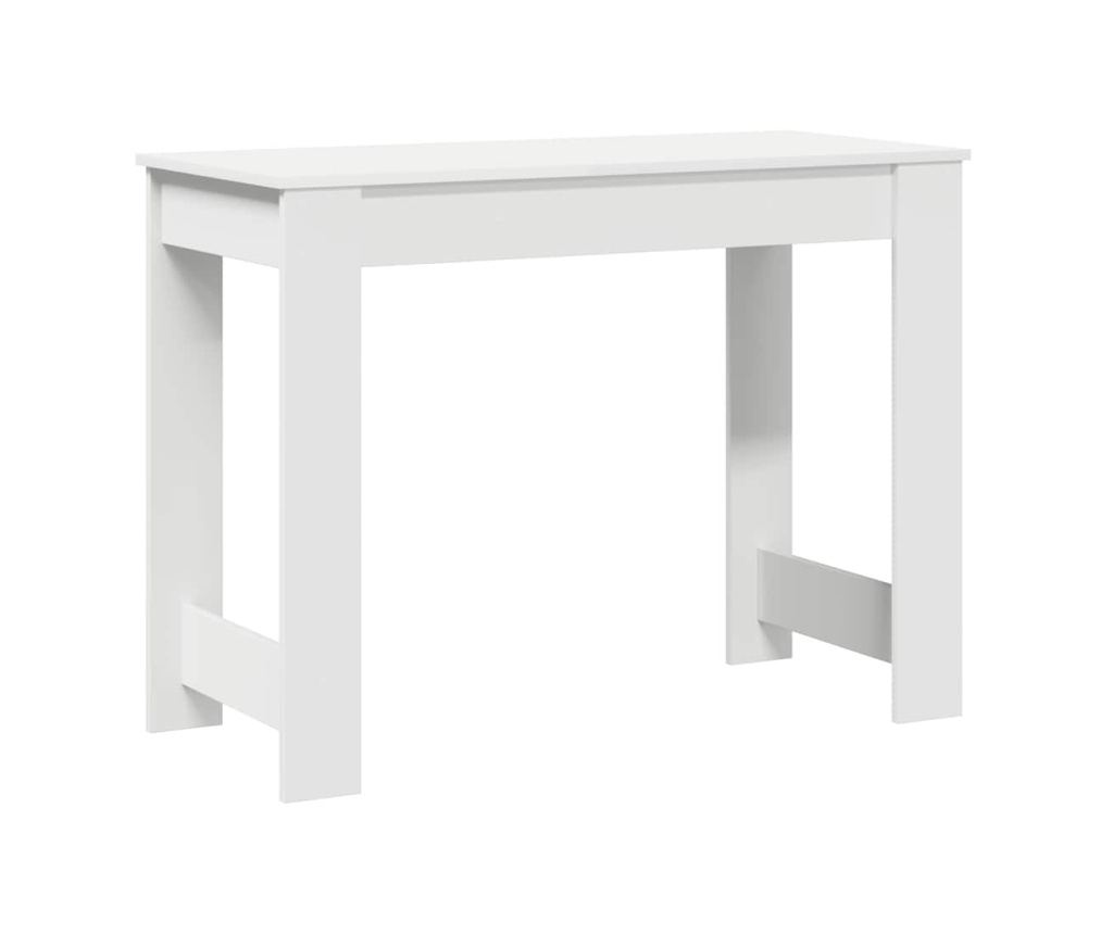 Бюрото в бяло 100x45x75 cm от иглолистно дърво - 7