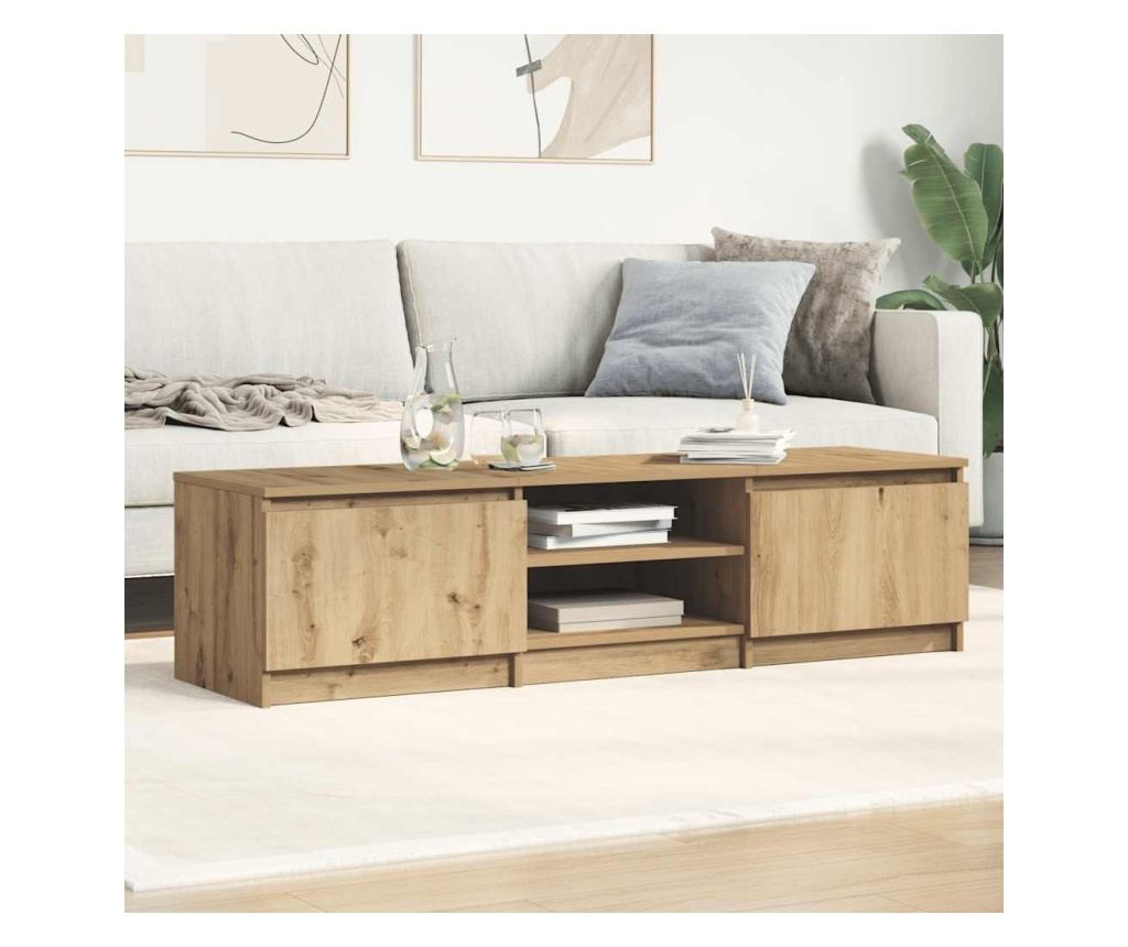 ТВ шкаф Artisan Oak 140x40x36 cm Инженерна дървесина - 4