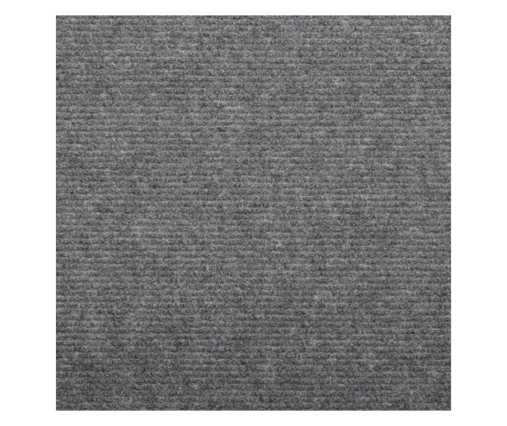 Самозалепващи стелки за стъпала, 30 бр, сиви, 65x22,5x3,5 см - 8