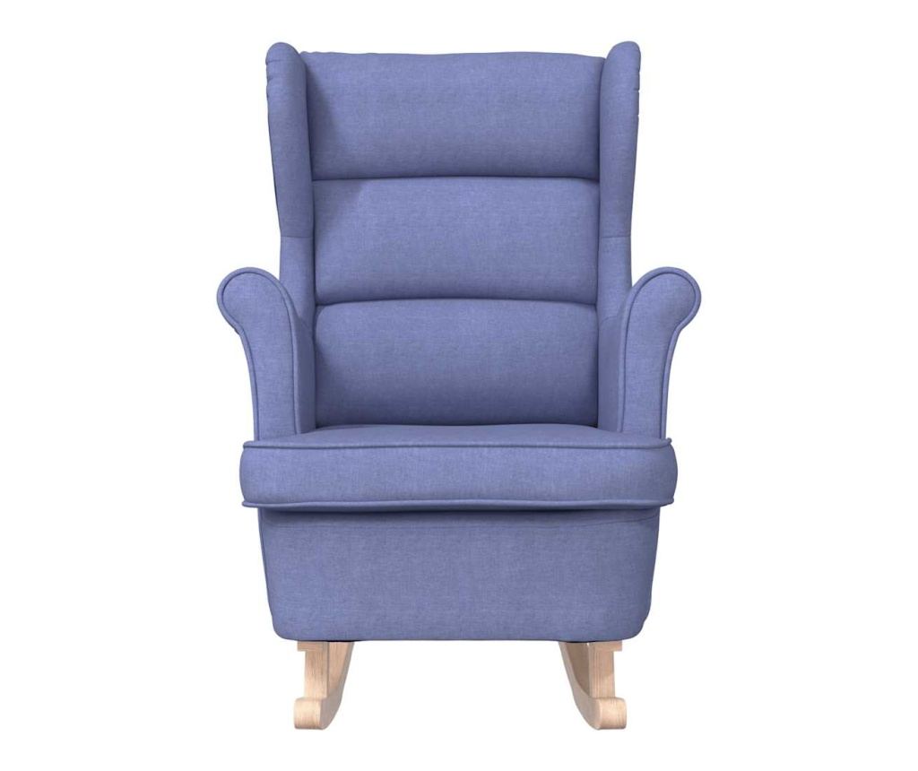 Люлеещ се стол Jeans Blue 74x90x102 cm Fabric - 4