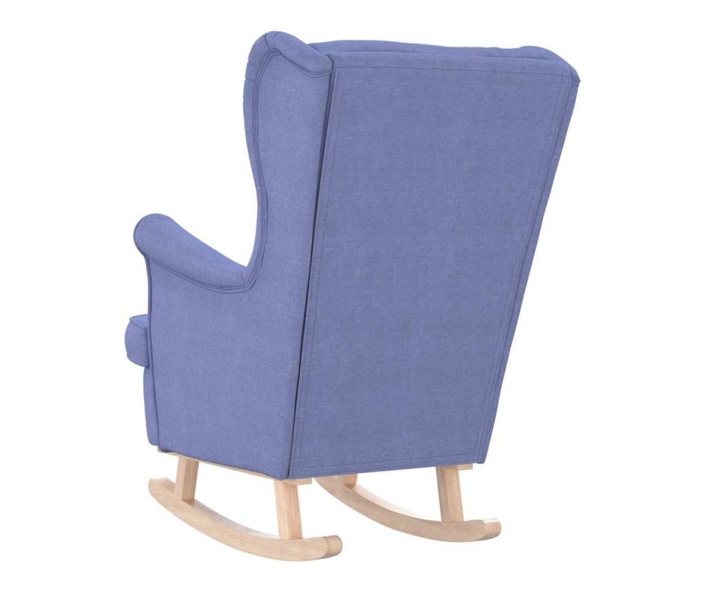 Люлеещ се стол Jeans Blue 74x90x102 cm Fabric - 6