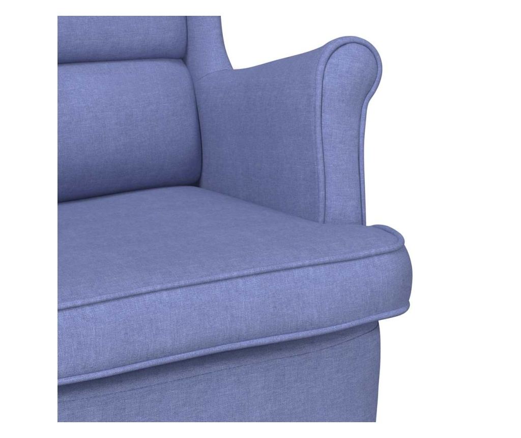 Люлеещ се стол Jeans Blue 74x90x102 cm Fabric - 7