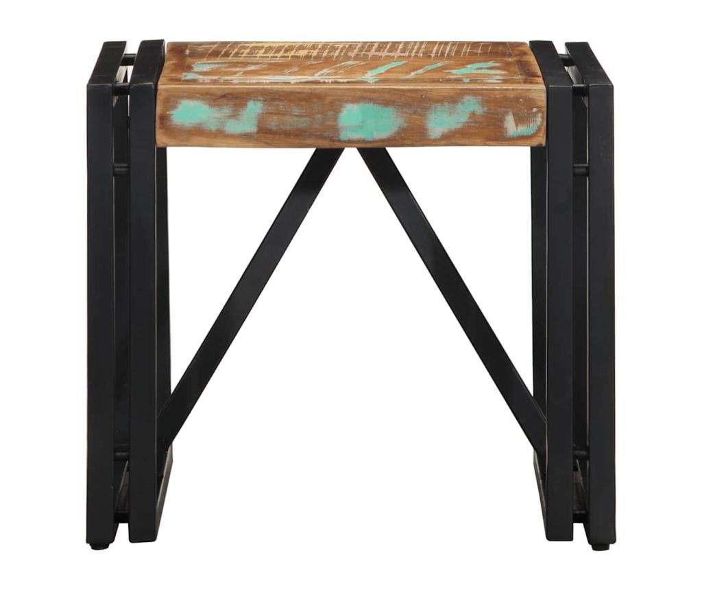 Масичка за кафе Multicolour Масивна дървесина Reclaimed - 2