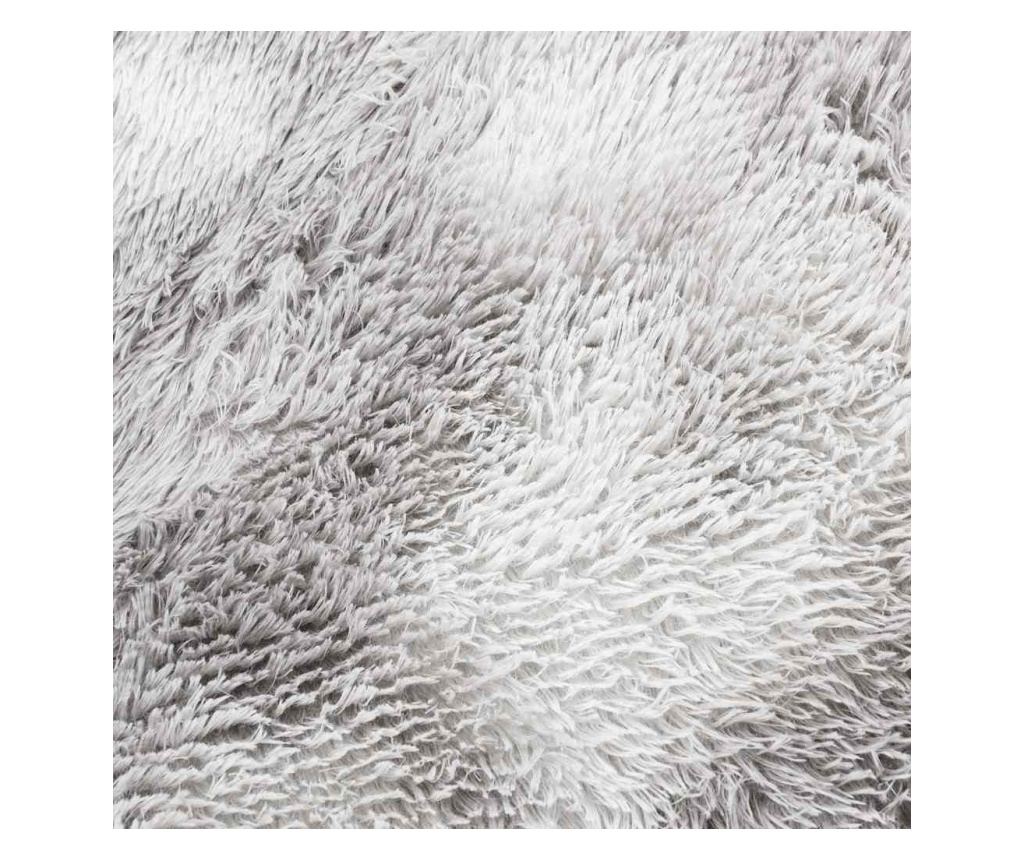 Шаги килим с дълъг косъм, NAVARRA, сребристо сив, 160x160 см - 9