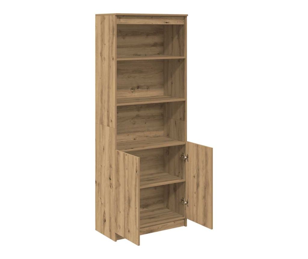 Висок шкаф, Artisan Дъб, 70x35x180 см, инженерно дърво - 5