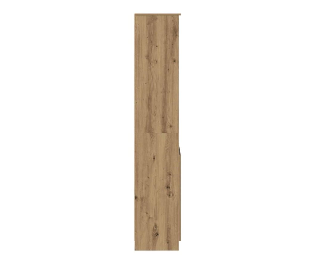 Висок шкаф, Artisan Дъб, 70x35x180 см, инженерно дърво - 7