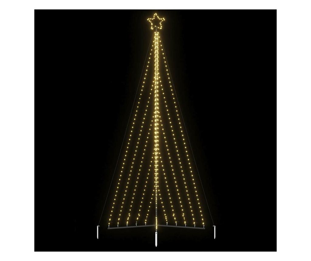 LED коледна елха 570 светодиода топло бяло 399 см - 2