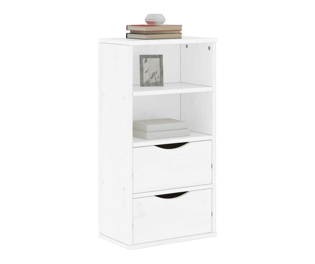 Страничен шкаф с чекмеджета ODDA White 40x24x79 cm - 2