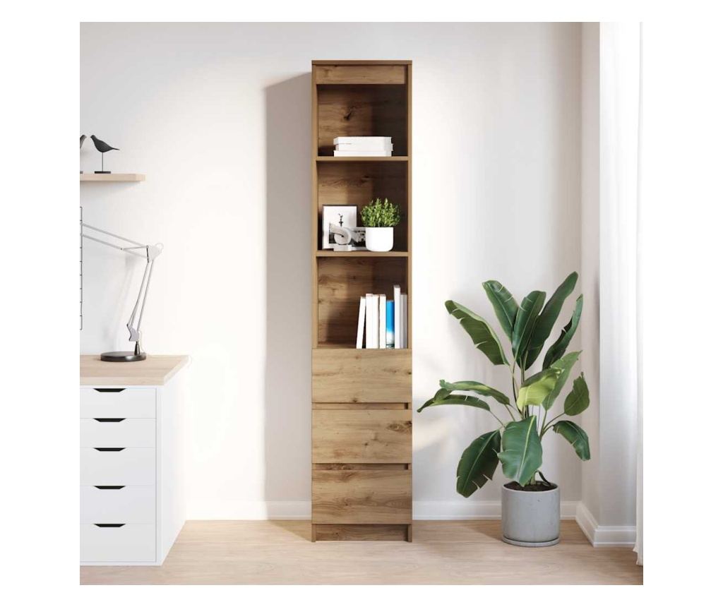 Highboard Artisan Дъб 37,5x35x180 cm Инженерна дървесина - 3