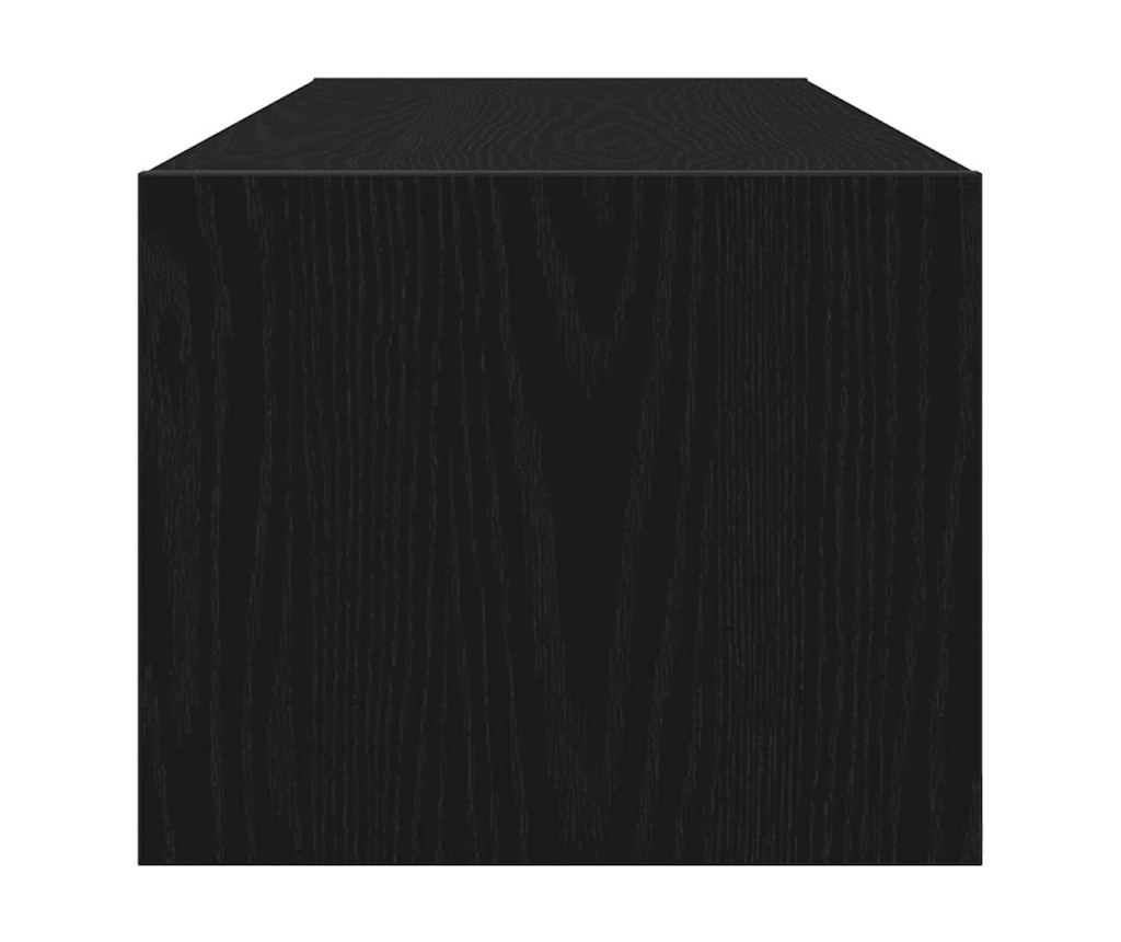 ТB шкафове, 2 бр, черен дъб, 100x31x25,5 см, инженерно дърво - 8