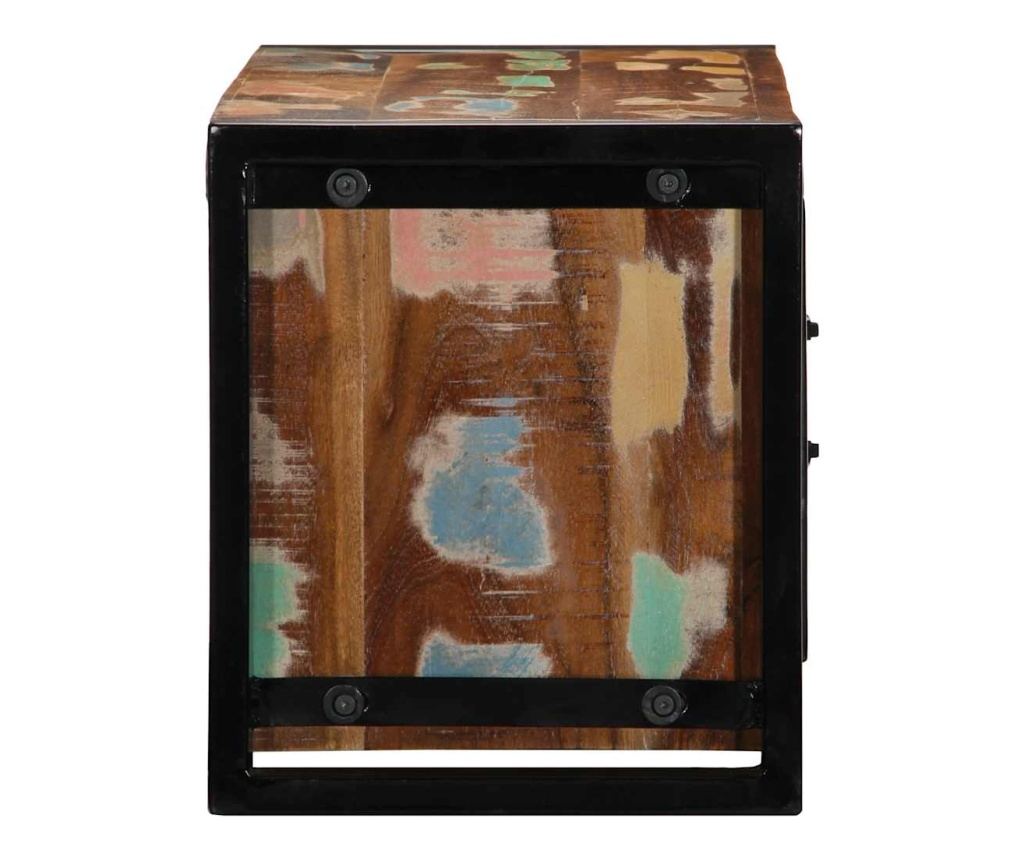 ТВ шкаф 80x30x35 cm Масивна дървесина Възстановена - 4