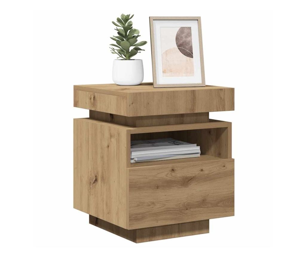Нощен шкаф с LED осветление Artisan Oak 40x39x48,5 cm - 5