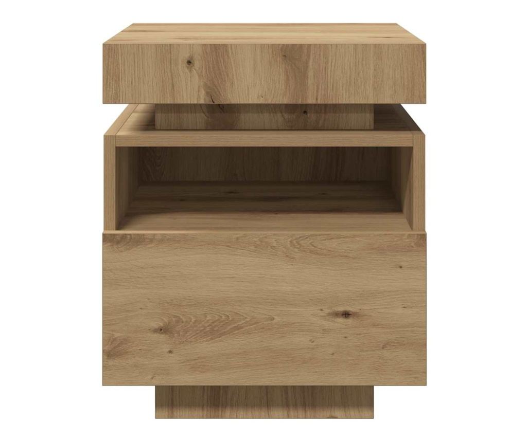 Нощен шкаф с LED осветление Artisan Oak 40x39x48,5 cm - 7
