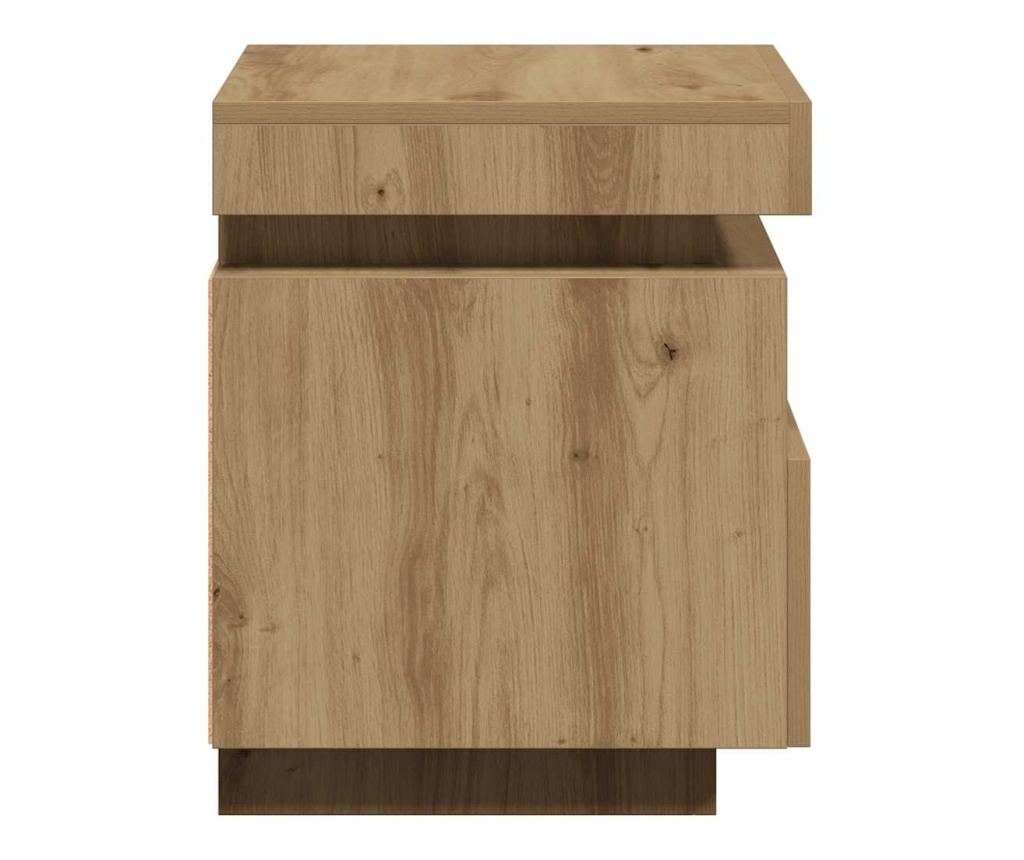 Нощен шкаф с LED осветление Artisan Oak 40x39x48,5 cm - 8