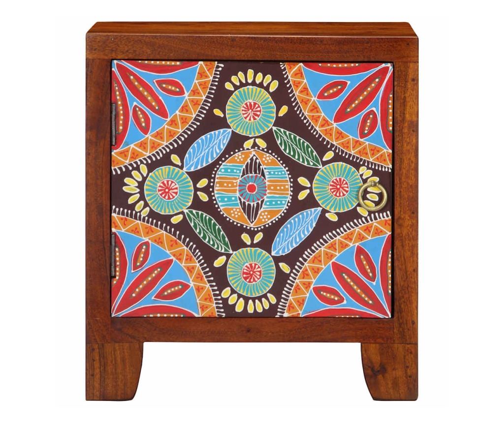 Нощно шкафче 40x30x45 cm масивна дървесина акация - 2